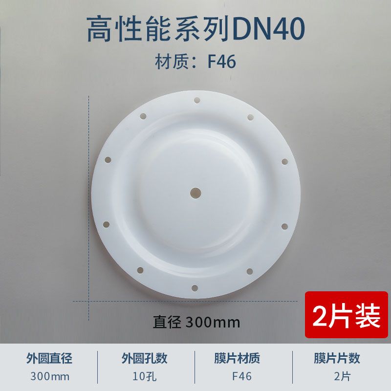 94617| 94615-A|300mm 10孔特氟龙F46气动隔膜泵膜片